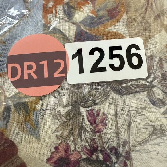 Banana Republic Floral Bird butterfly Multi Print Twist Front Top women Size S - Picture 13 of 13